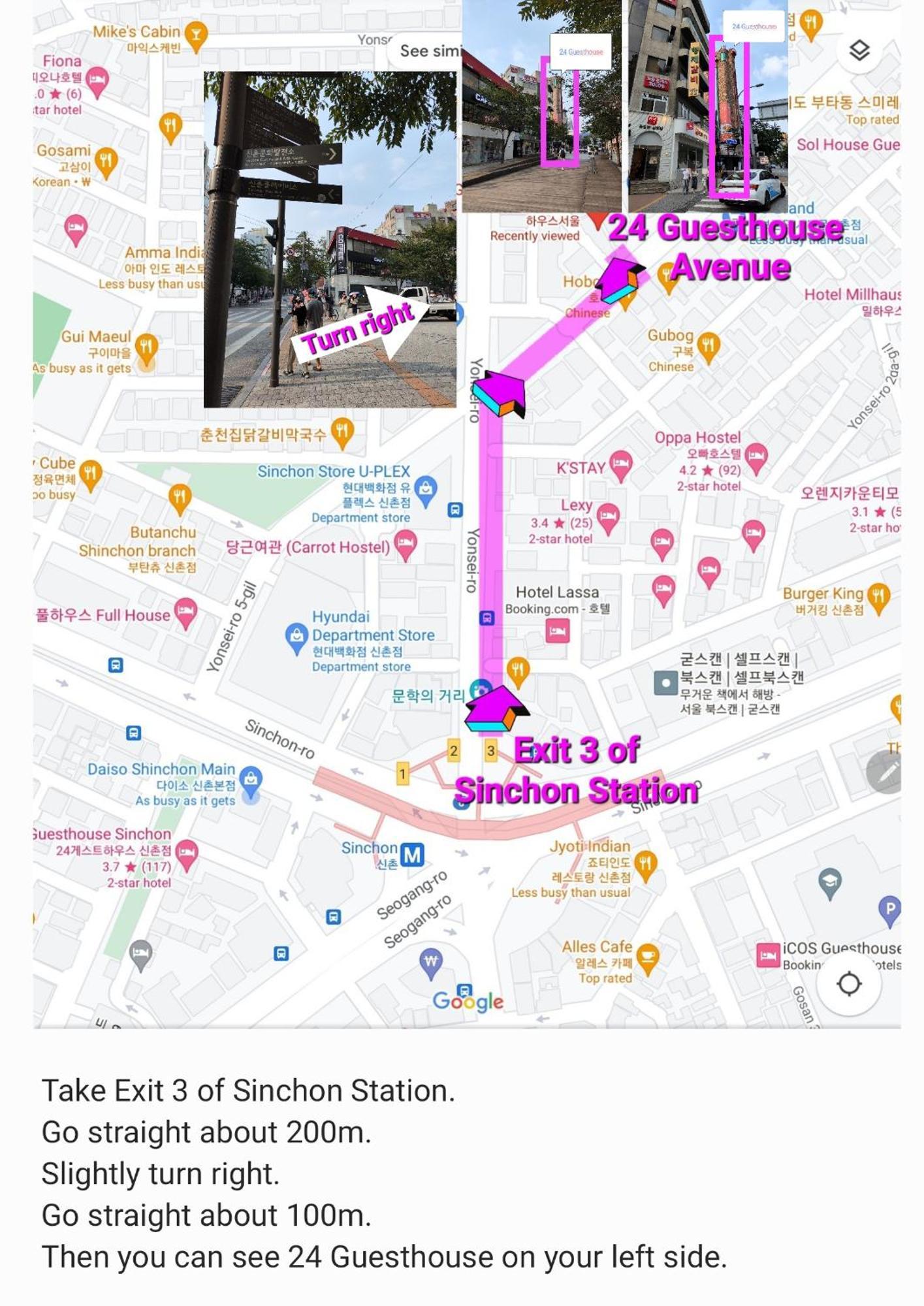24 Guesthouse Sinchon Avenue Seoul Bagian luar foto